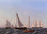 Christoffer Wilhelm Eckersberg Sailing Ships painting
